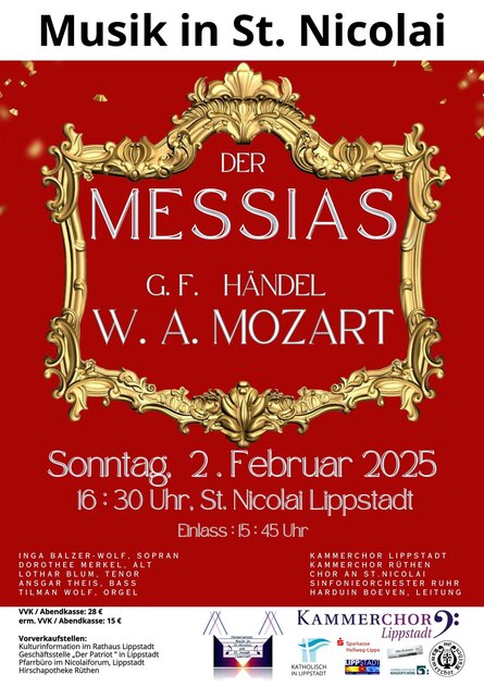 Plakat Mozart "Messias"